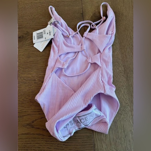 NWT Women's XS L Space Gianna One-Piece Classic adjustable Swimsuit lilac - Picture 7 of 7